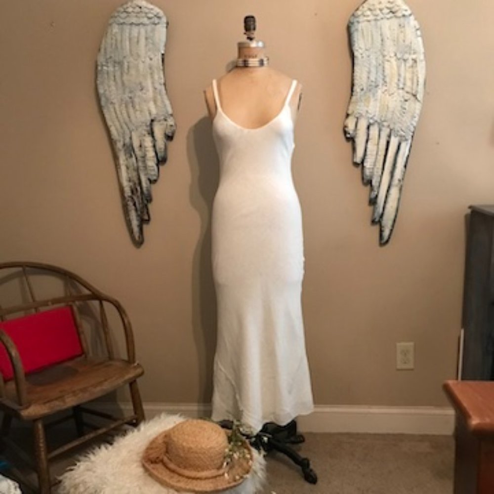 Free People Ivory Bodycon Maxi Dress